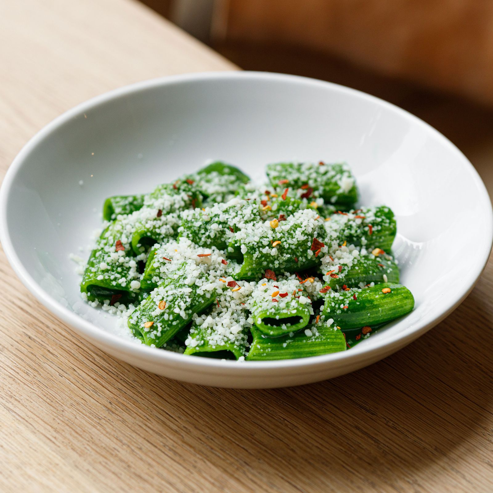Rigatoni with kale sauce