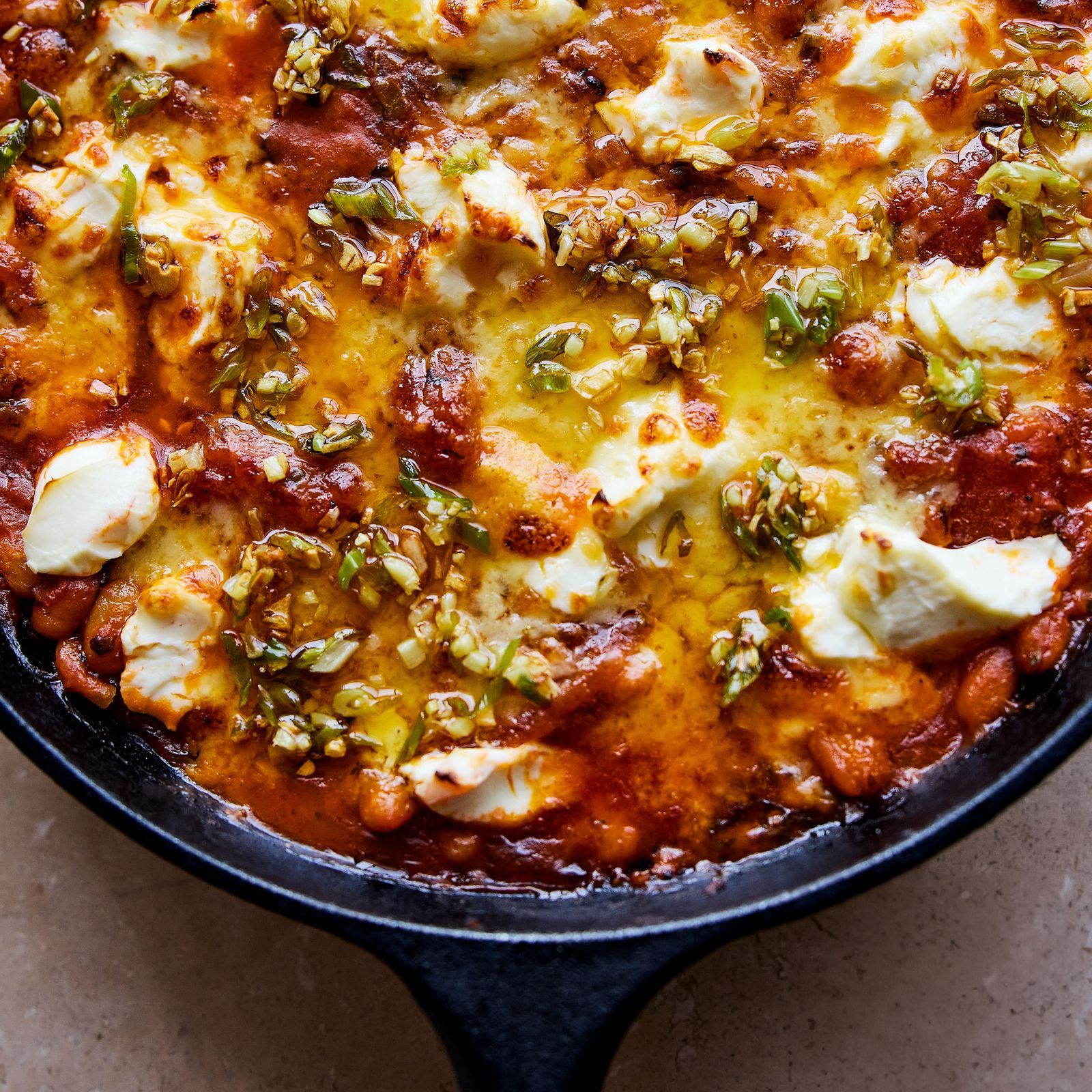 Our most popular recipe of 2025: Arabic baked beans with tomato and cheddar