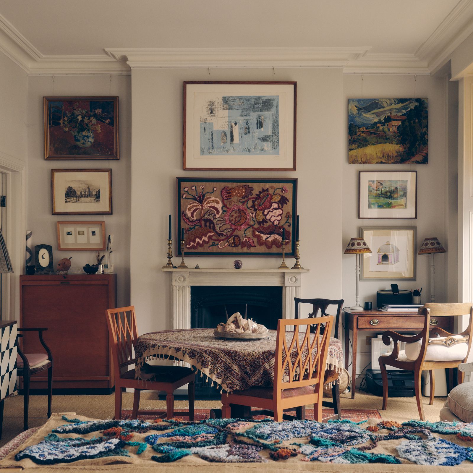 A Georgian flat in Hackney, slowly decorated with art and collected objects
