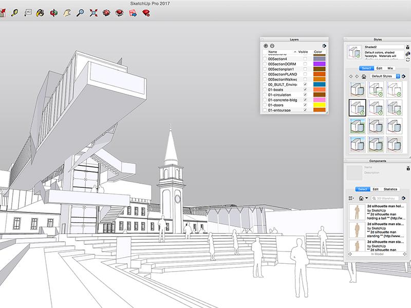 Phần mềm thiết kế nội thất online Sketchup
