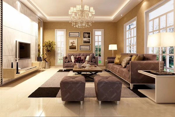 Trong phong cách hiện đại, nội thất cũng thường được sử dụng các gam màu như be, trắng, nâu làm màu nền chủ đạo